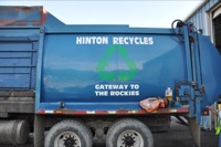 "Hinton Recycles" truck